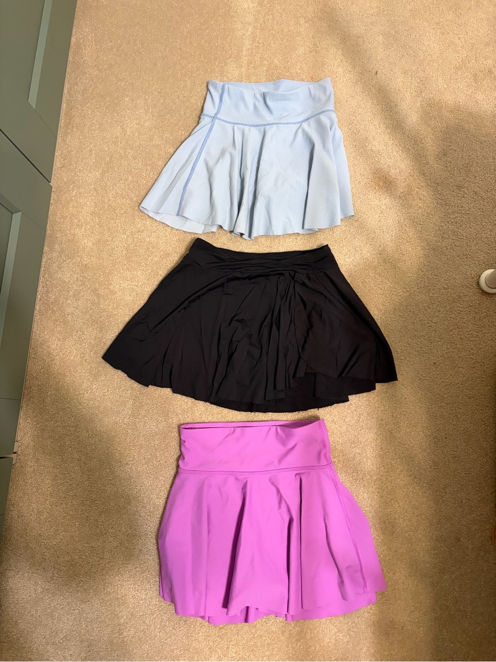 Lot of 3 Girls Athletic Skorts – Old Navy Powersoft & Black Tennis Skirt Size M